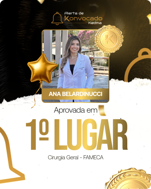 Ana Belardinucci — 1º lugar Cirurgia Geral FAMECA